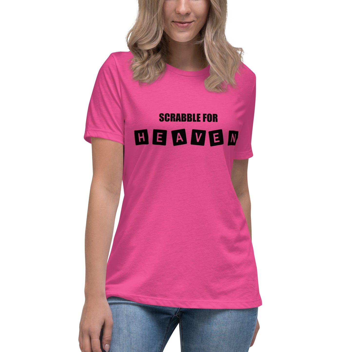 Scrabble for Heaven Women's Relaxed T-Shirt