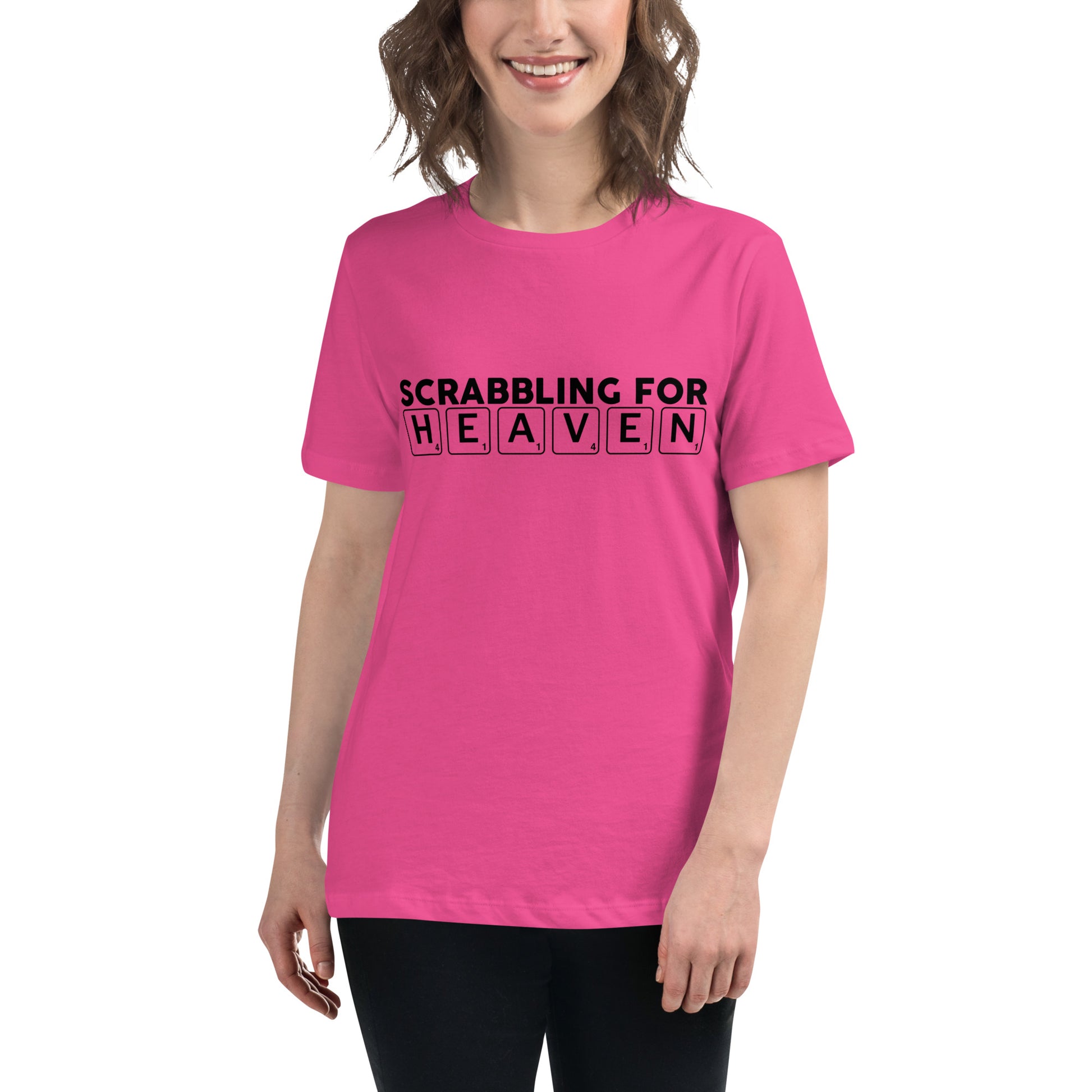 Scrabbling for Heaven Women's Relaxed T-Shirt