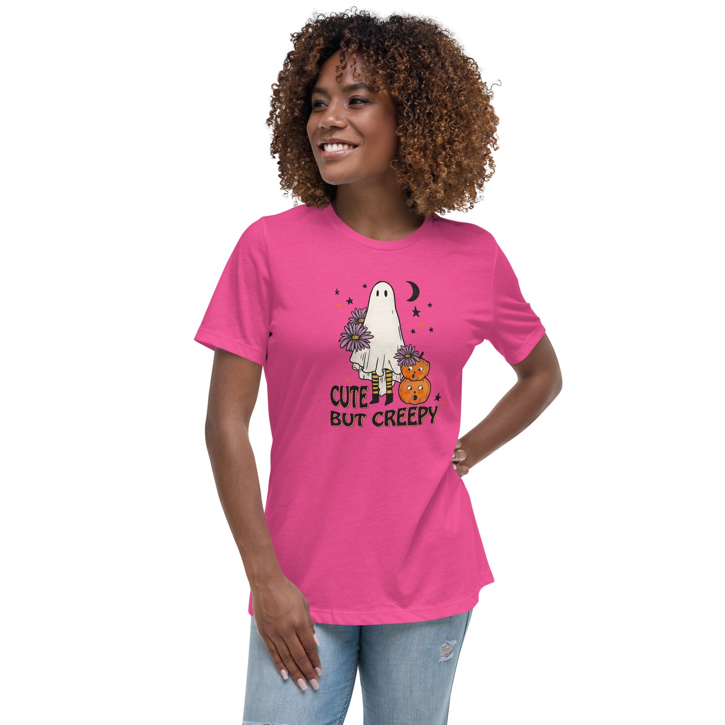 Cute But Creepy Women's Relaxed T-Shirt Tee Tshirt