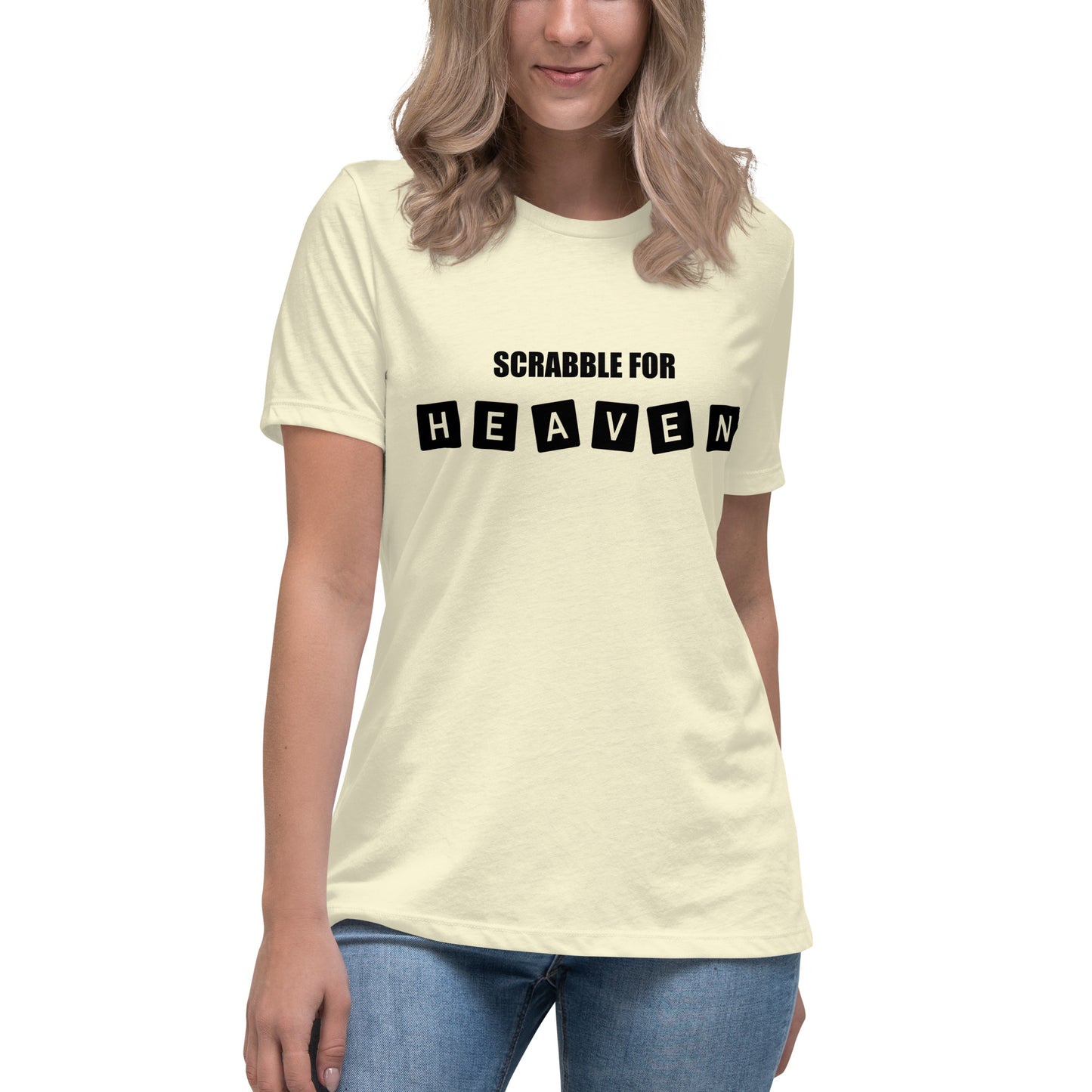 Scrabble for Heaven Women's Relaxed T-Shirt