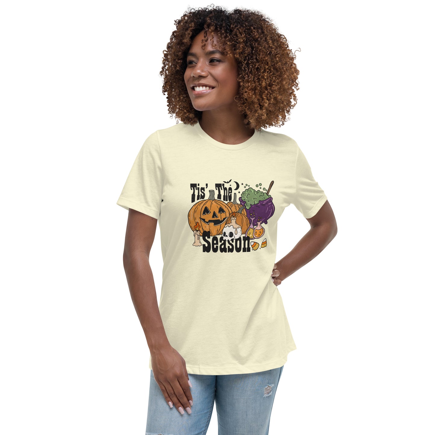 Halloween Tis the Season Women's Relaxed T-Shirt Tee Tshirt