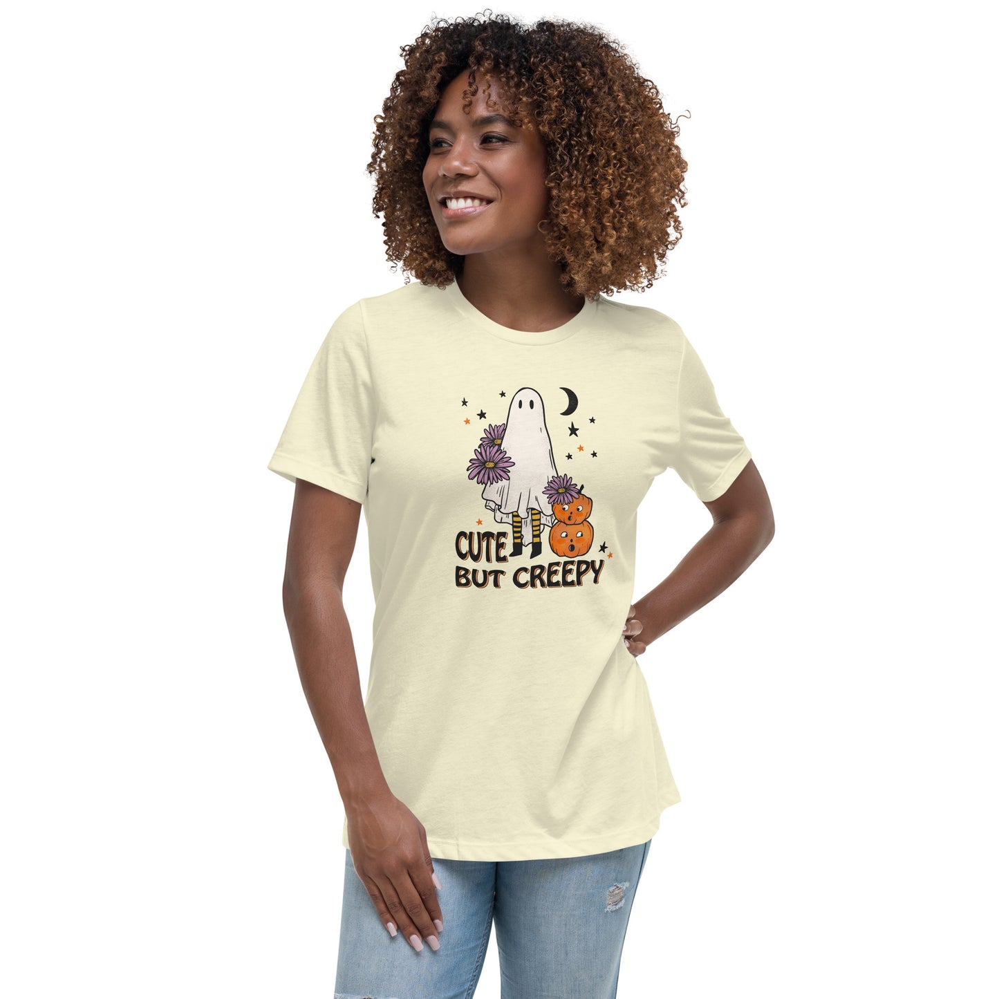 Cute But Creepy Women's Relaxed T-Shirt Tee Tshirt