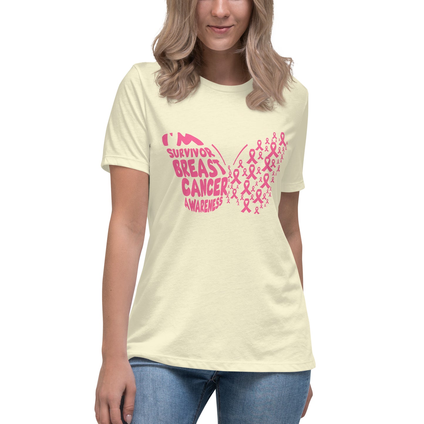 Breast Cancer Survivor Butterfly Women's Tshirt