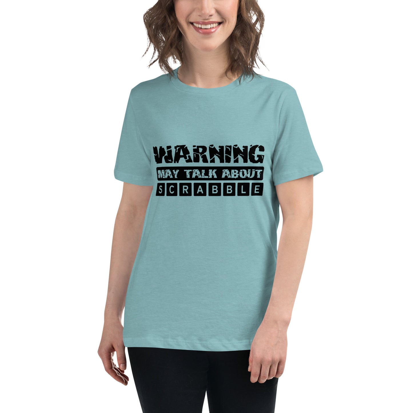 Warning May Talk About Scrabble Women's Relaxed T-Shirt