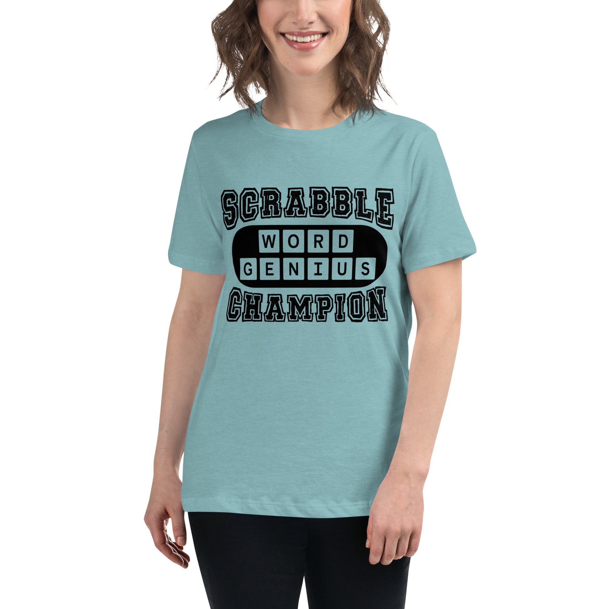 Scrabble Word Genius Champion Women's Relaxed T-Shirt