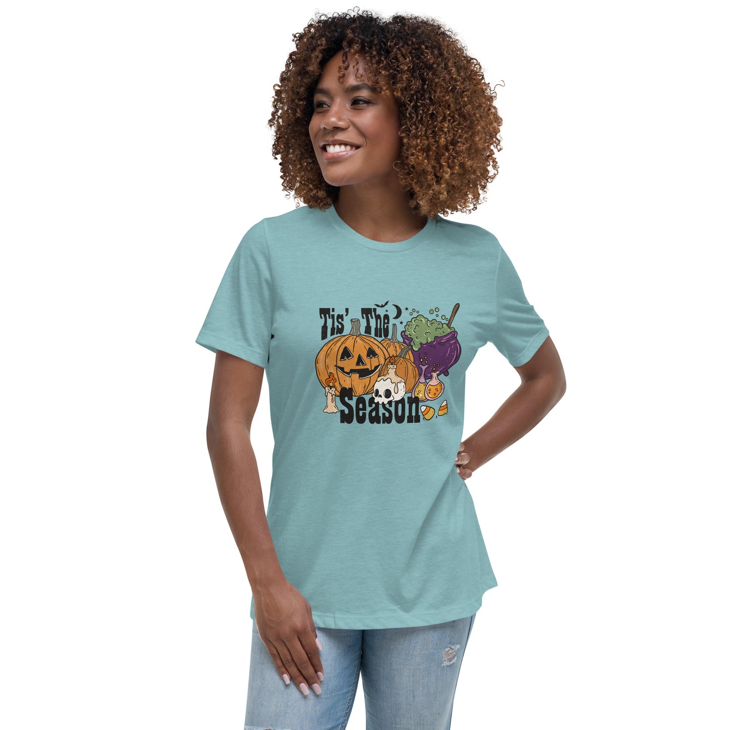 Halloween Tis the Season Women's Relaxed T-Shirt Tee Tshirt