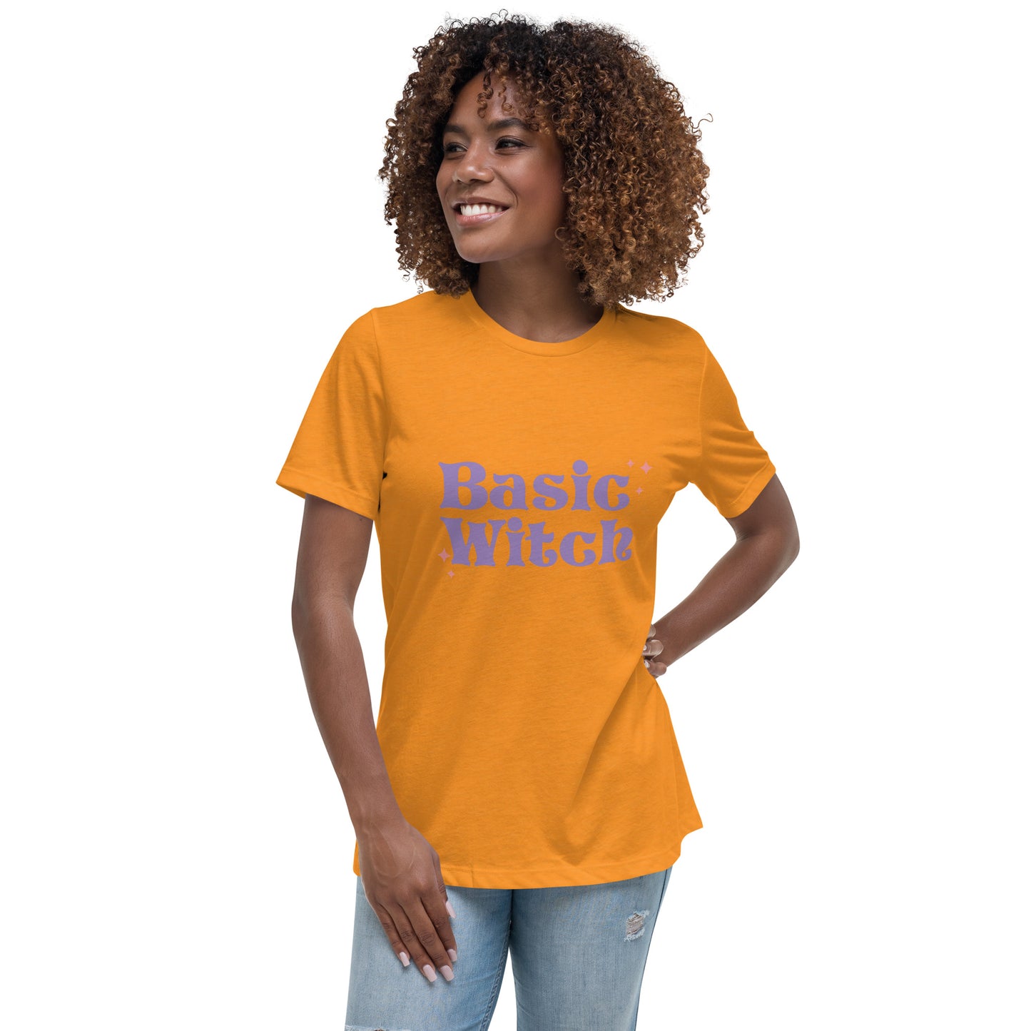 Halloween Basic Witch Women's Relaxed T-Shirt Tee Tshirt