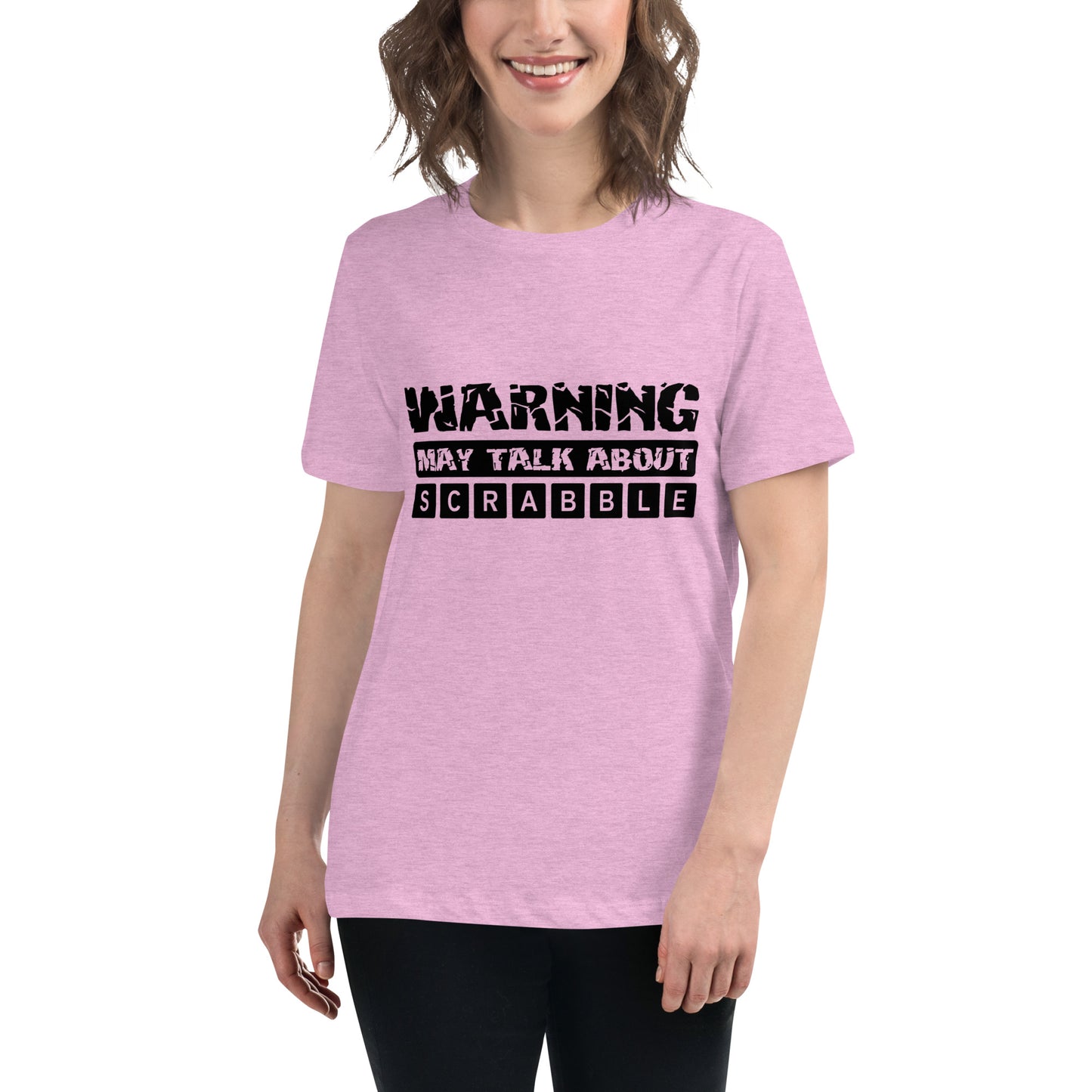 Warning May Talk About Scrabble Women's Relaxed T-Shirt