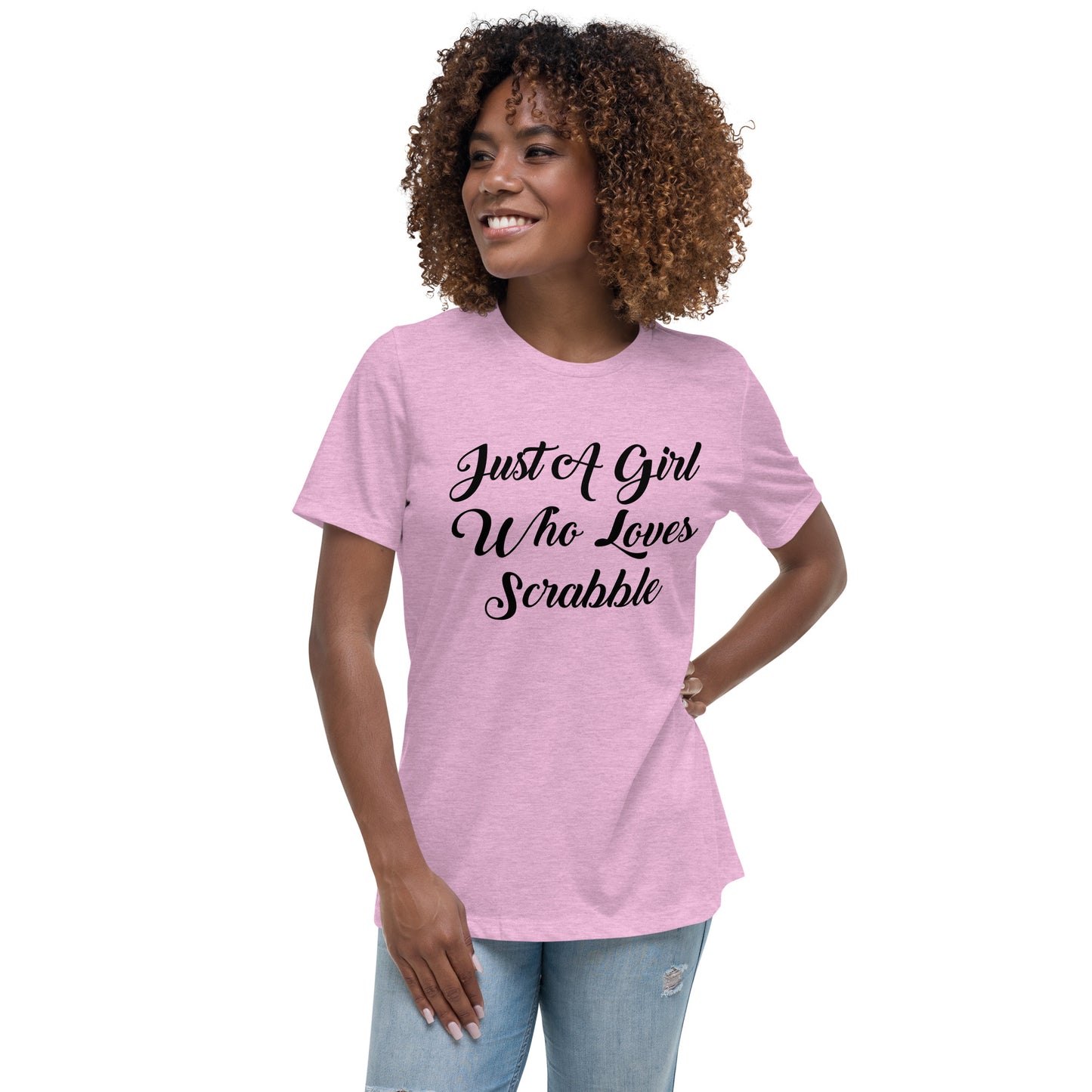 Just a Girl Who Loves Scrabble Women's Relaxed T-Shirt