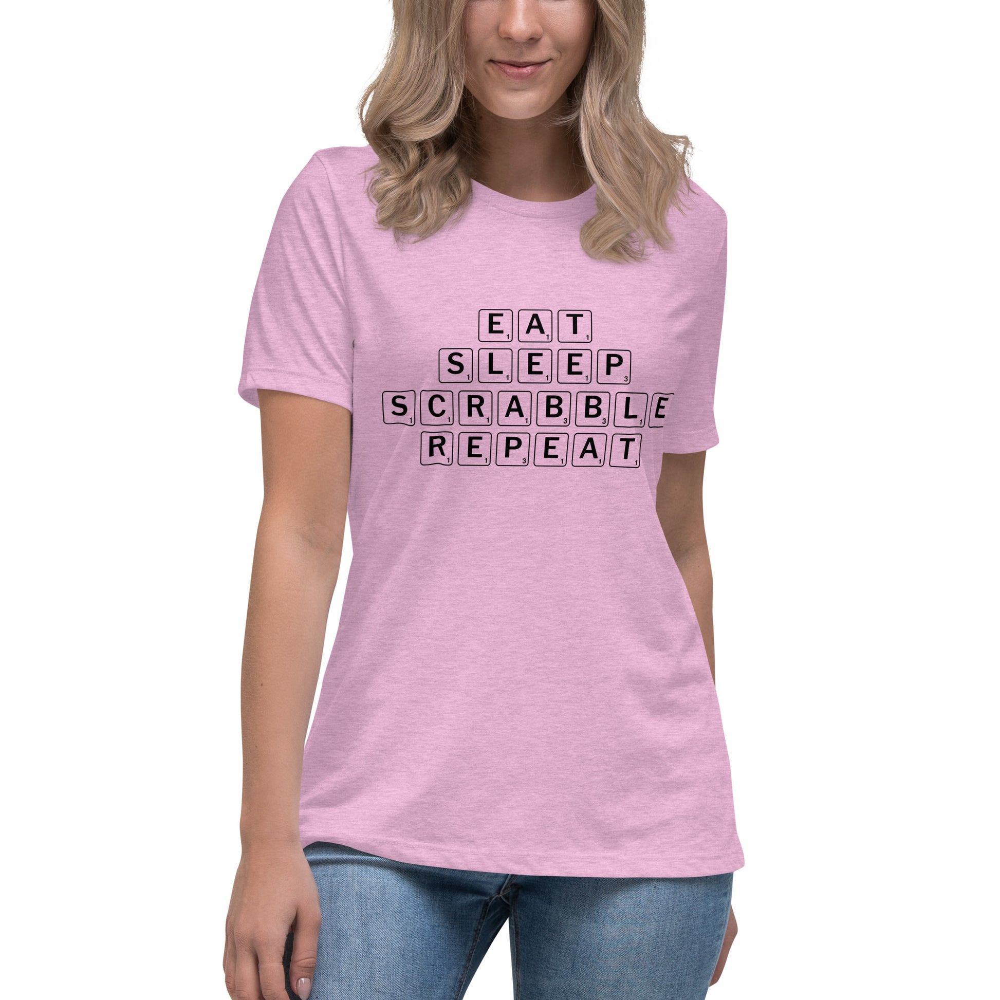 Eat Sleep Scrabble Repeat Women's Relaxed T-Shirt