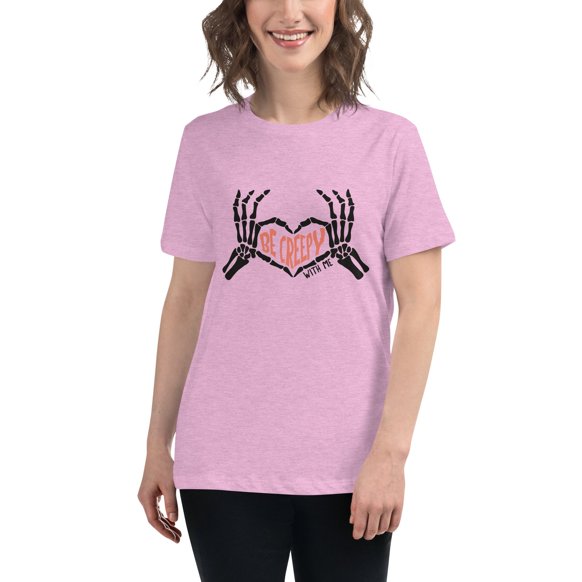 Halloween Be Creepy Women's Relaxed T-Shirt Tee Tshirt