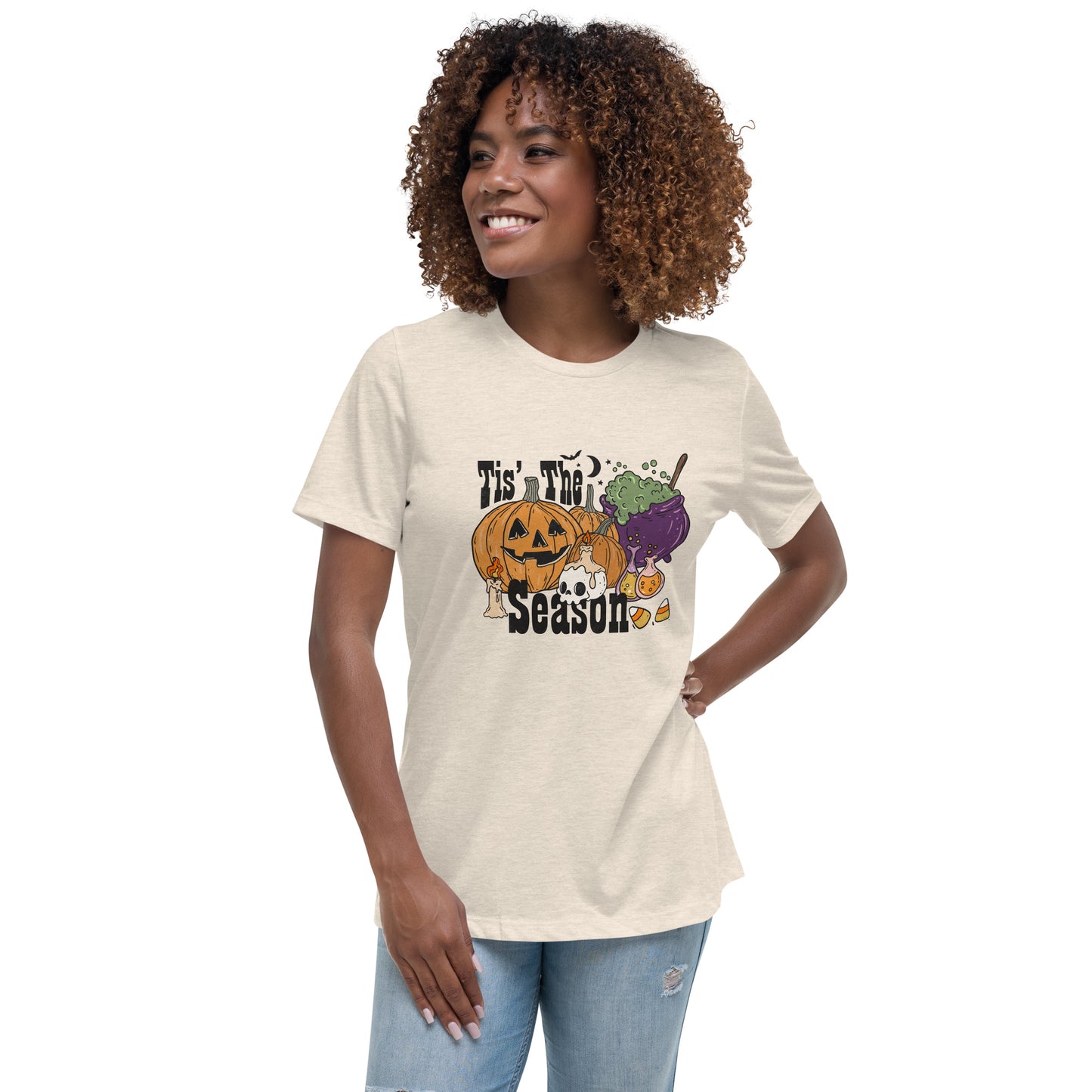 Halloween Tis the Season Women's Relaxed T-Shirt Tee Tshirt