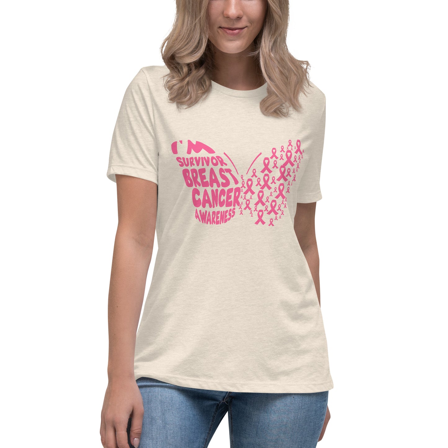 Breast Cancer Survivor Butterfly Women's Tshirt