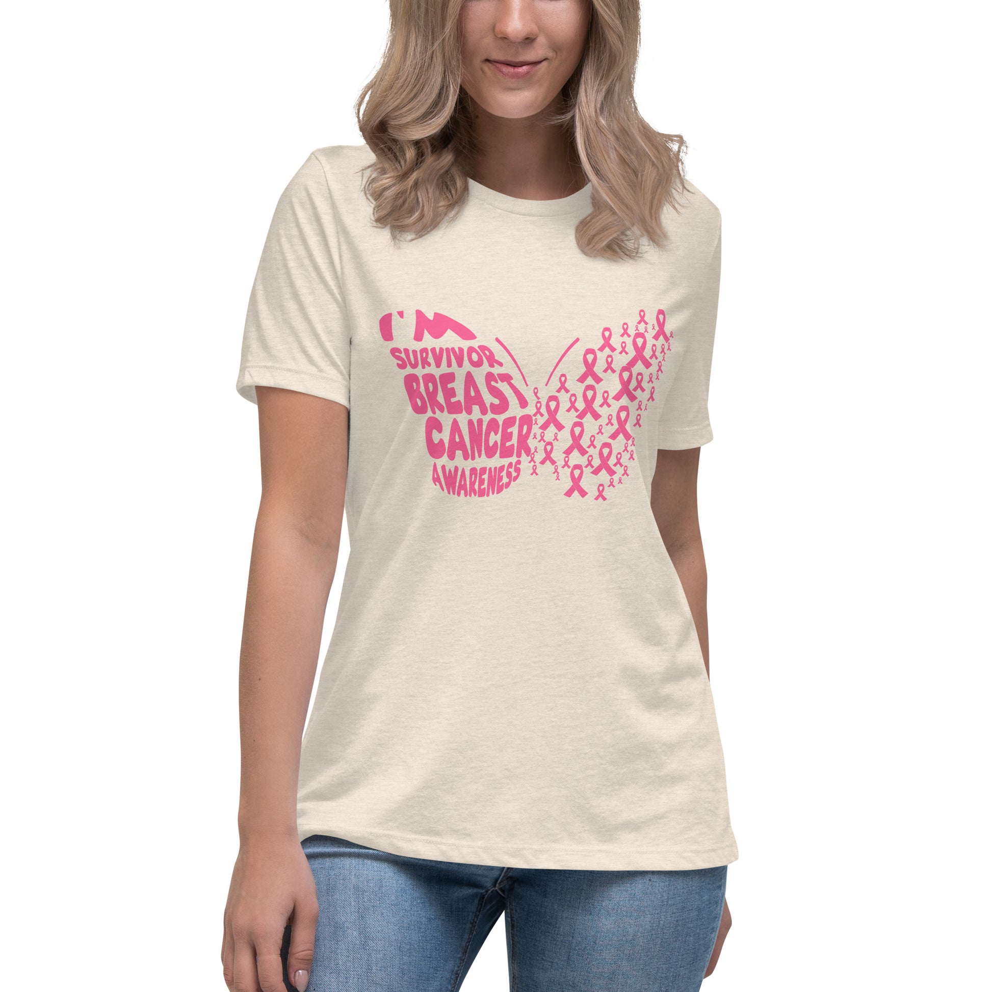 Breast Cancer Survivor Butterfly Women's Tshirt