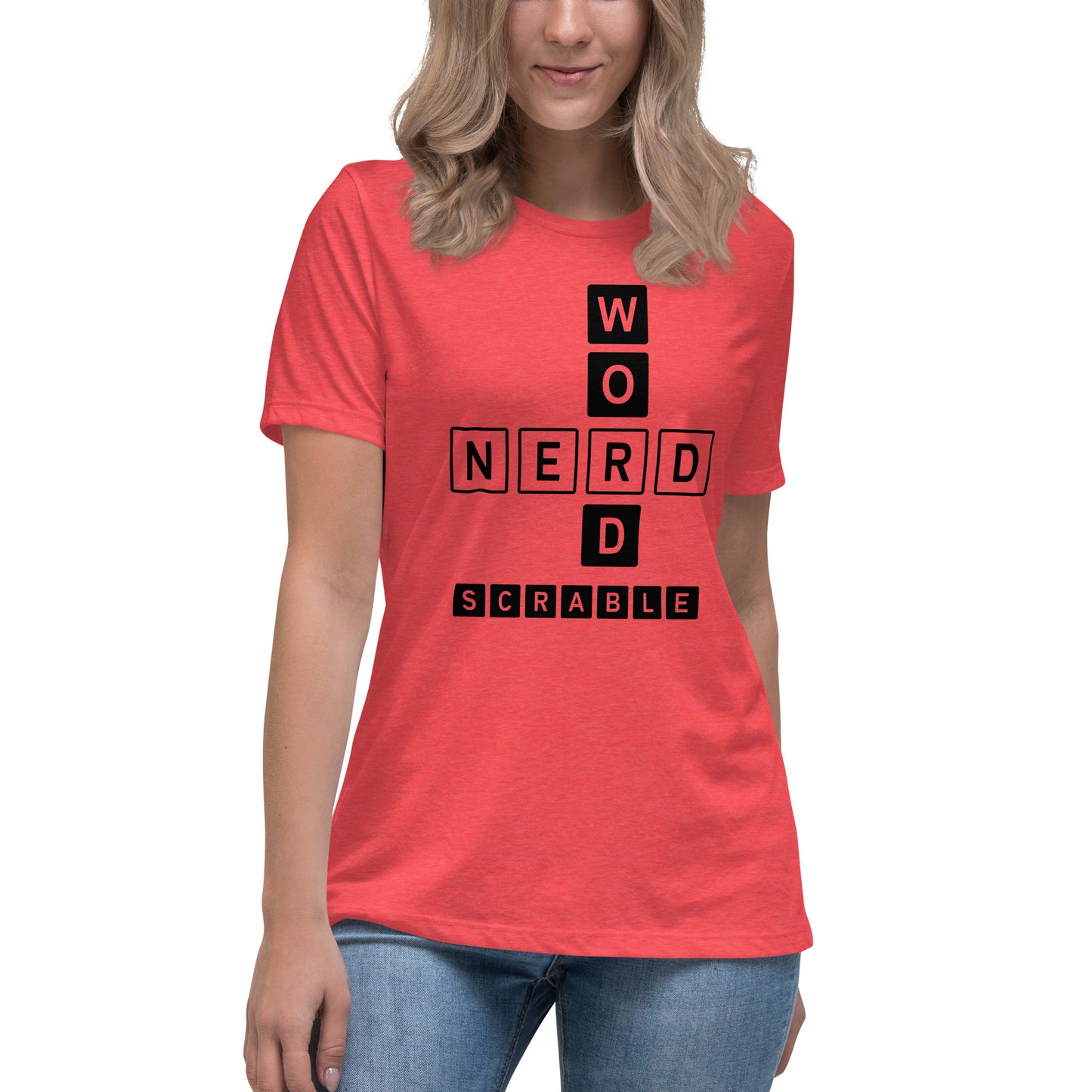 Word Nerd Scrabble Women's Relaxed T-Shirt
