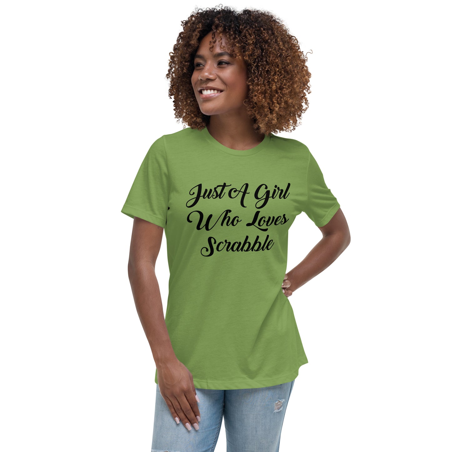 Just a Girl Who Loves Scrabble Women's Relaxed T-Shirt