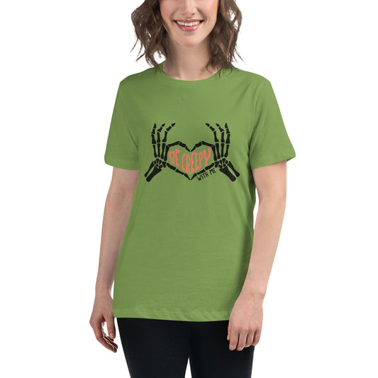 Halloween Be Creepy Women's Relaxed T-Shirt Tee Tshirt