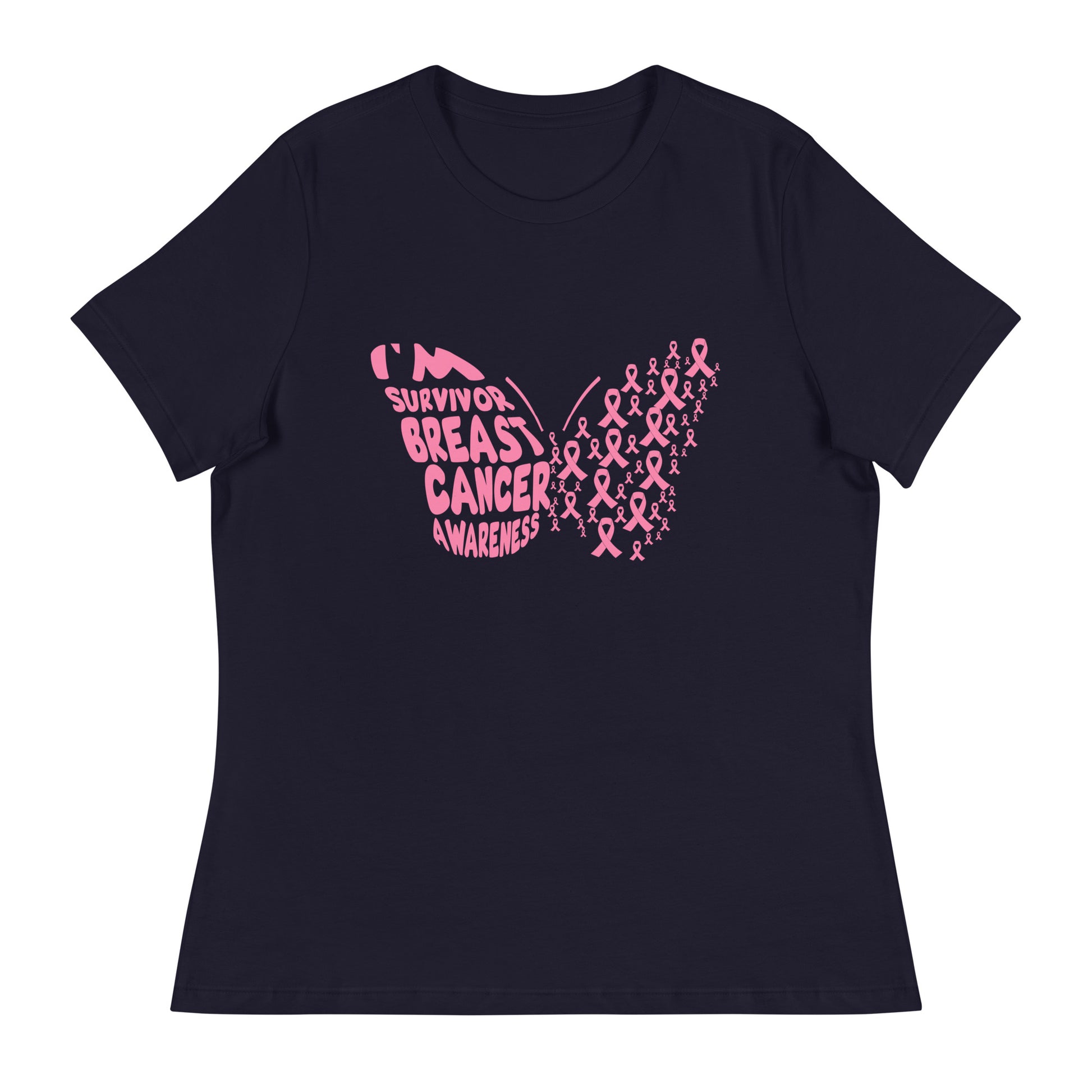 Breast Cancer Survivor Butterfly Women's Tshirt