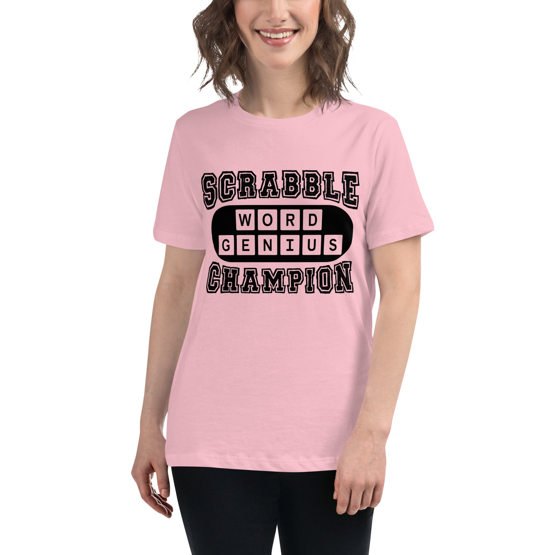 Scrabble Word Genius Champion Women's Relaxed T-Shirt