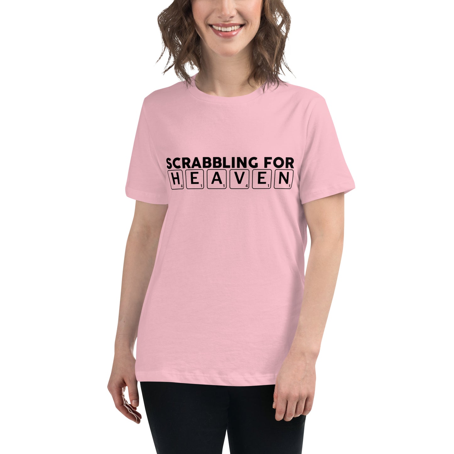 Scrabbling for Heaven Women's Relaxed T-Shirt