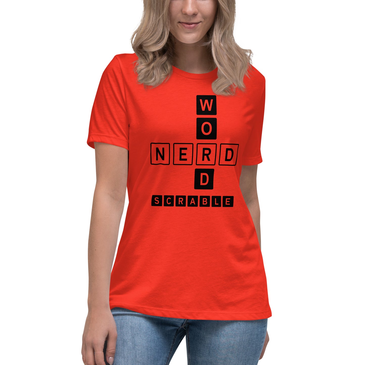 Word Nerd Scrabble Women's Relaxed T-Shirt