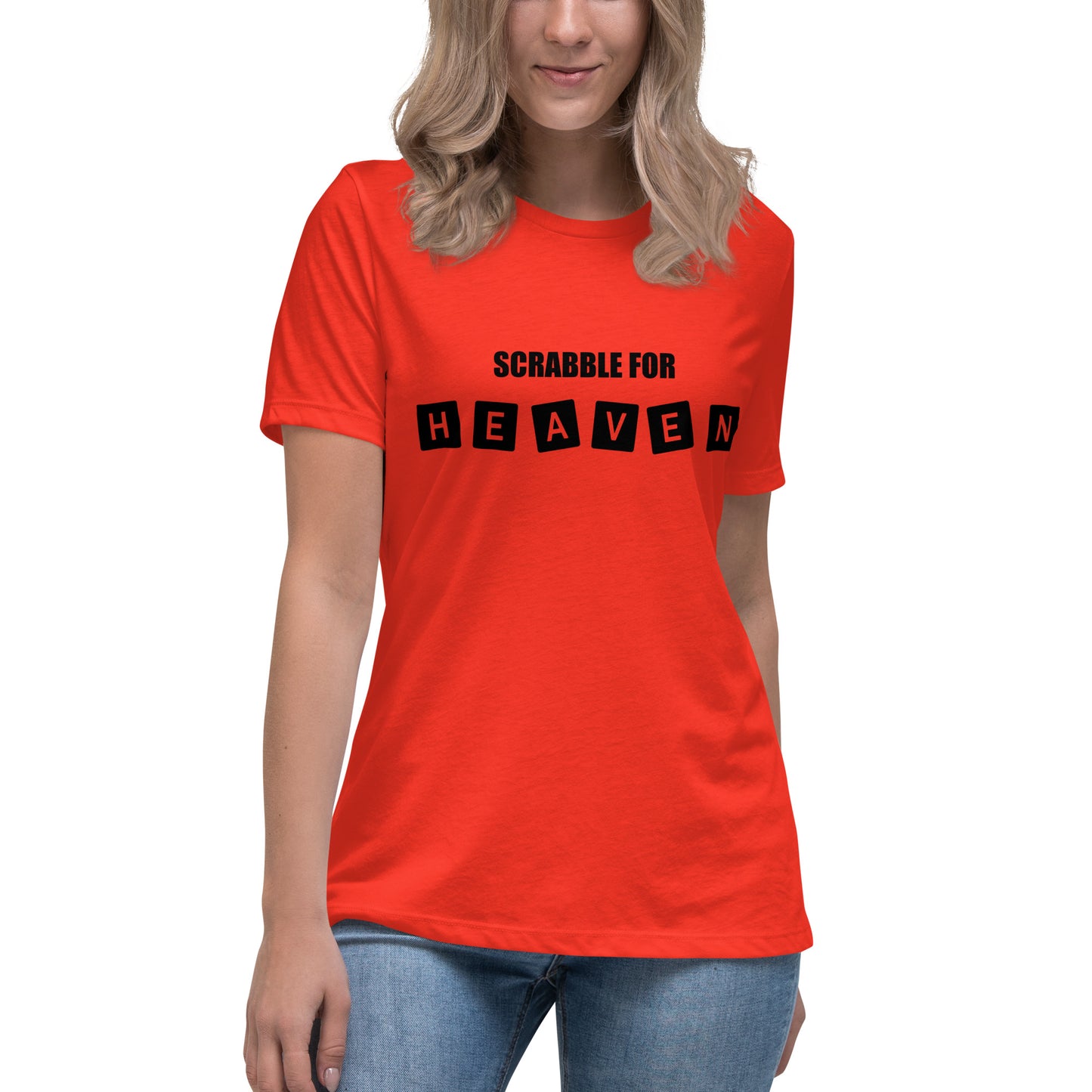Scrabble for Heaven Women's Relaxed T-Shirt