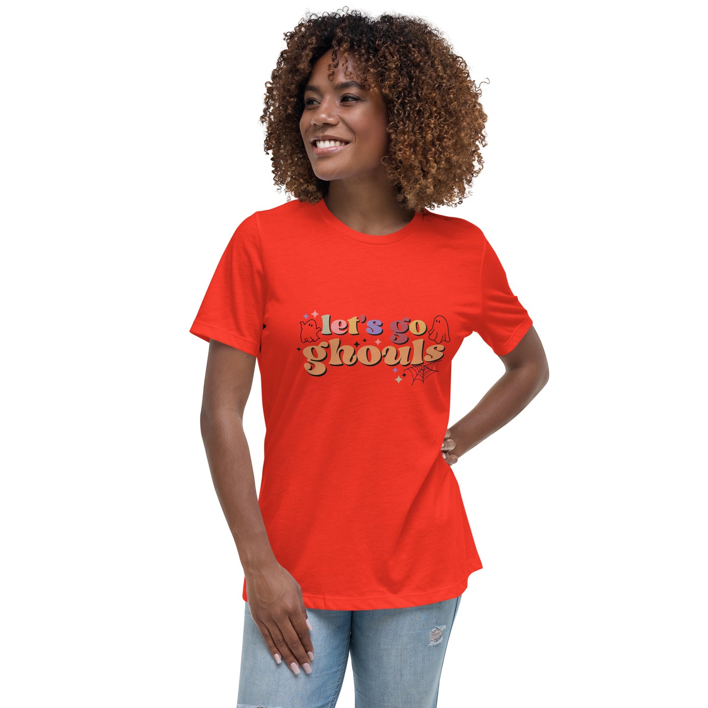 Halloween Heart Women's Relaxed T-shirt Tee Tshirt