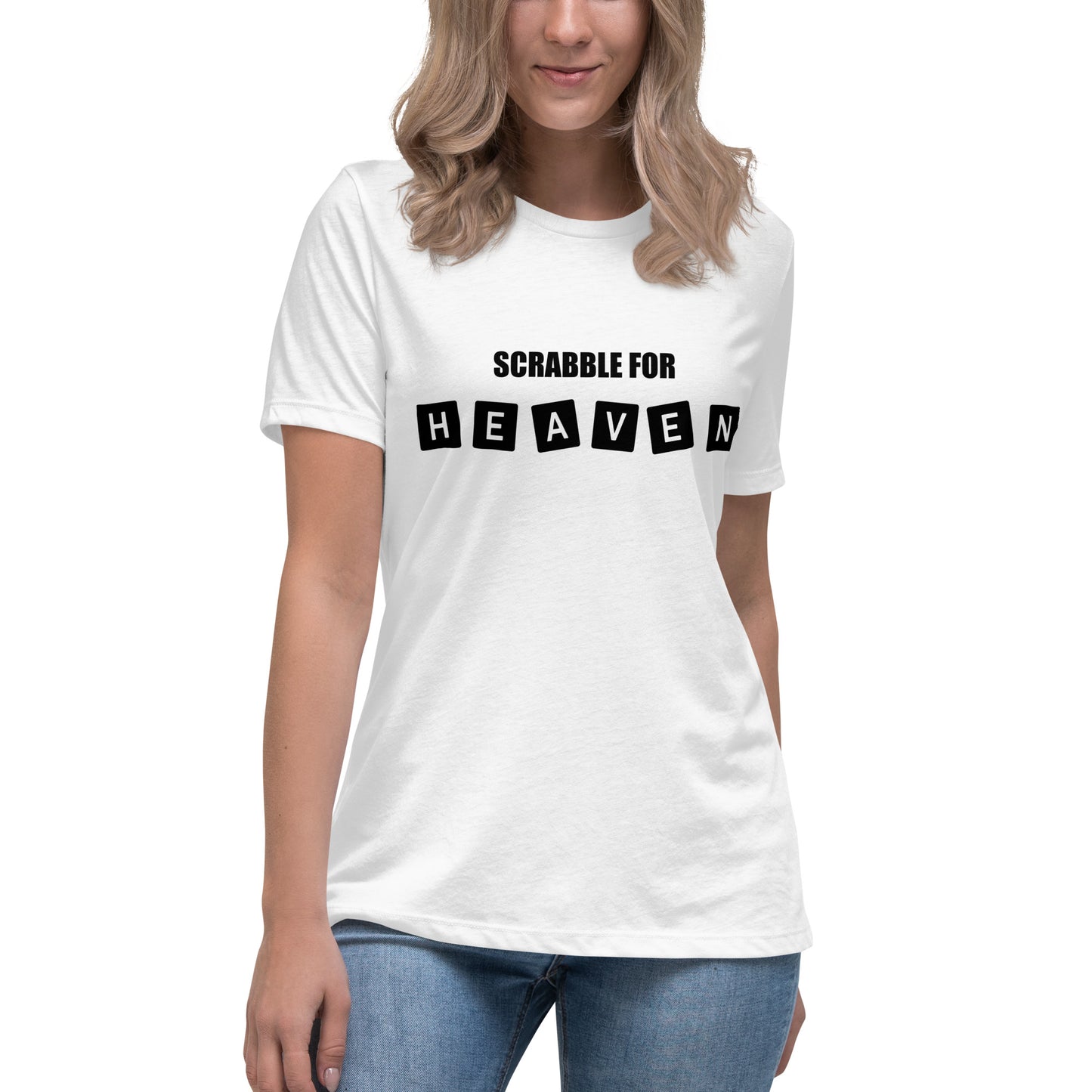 Scrabble for Heaven Women's Relaxed T-Shirt