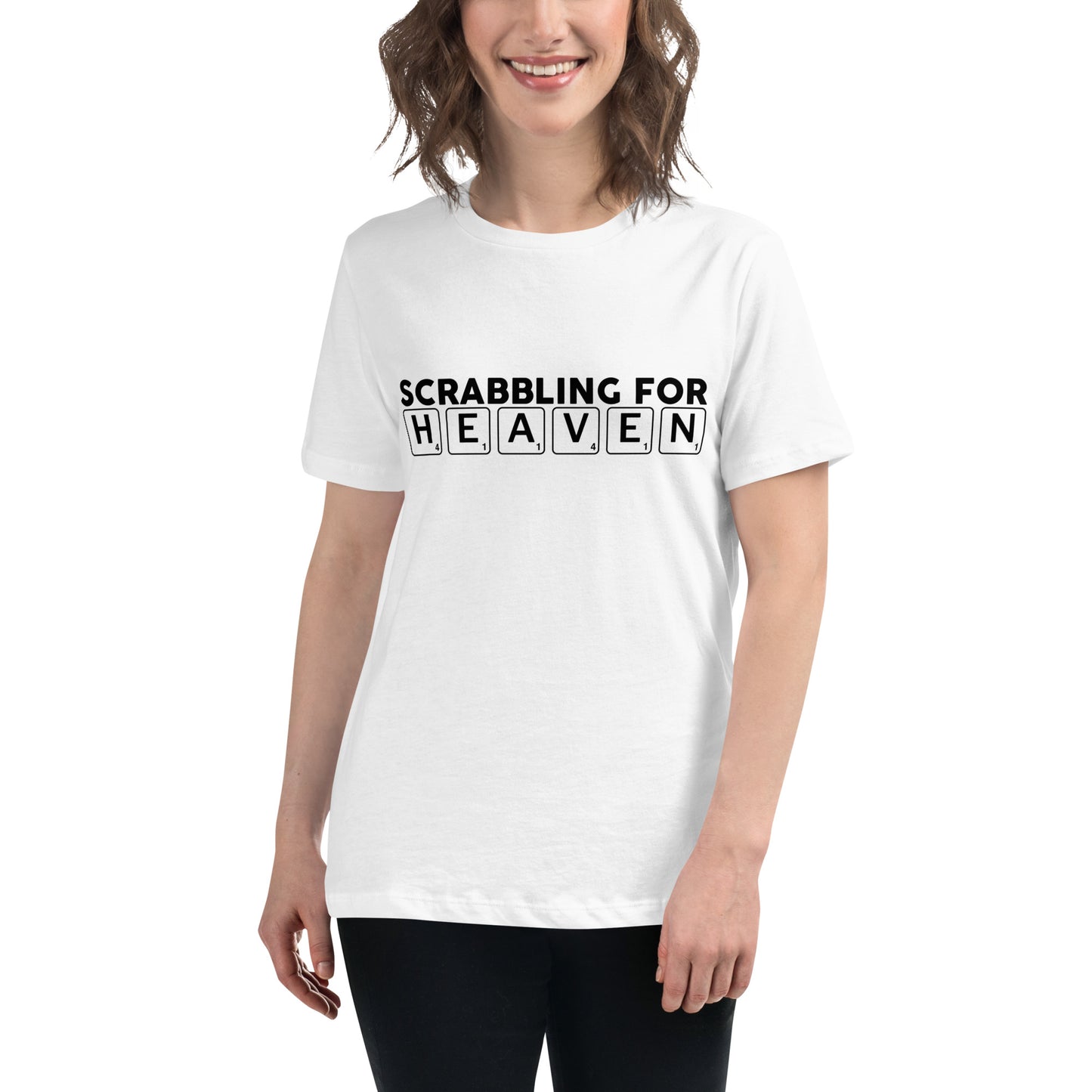 Scrabbling for Heaven Women's Relaxed T-Shirt