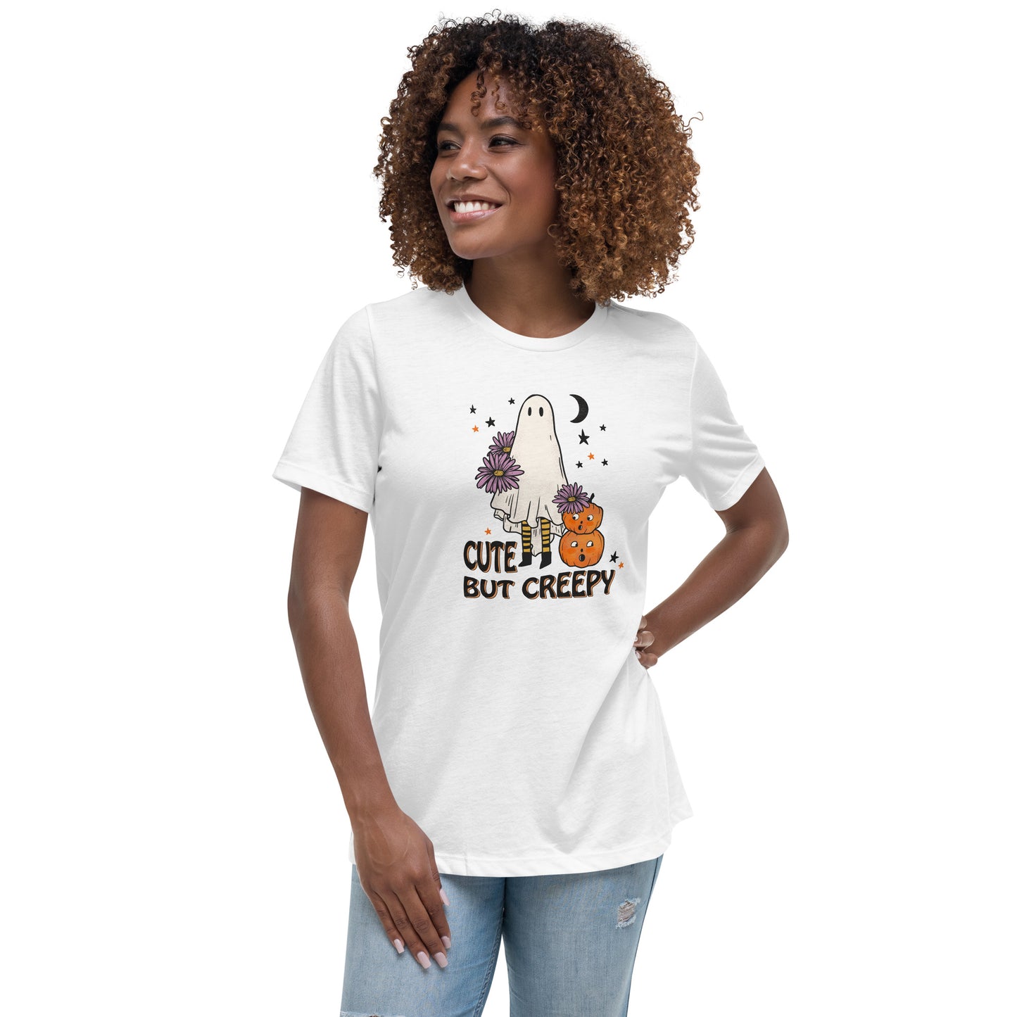 Cute But Creepy Women's Relaxed T-Shirt Tee Tshirt