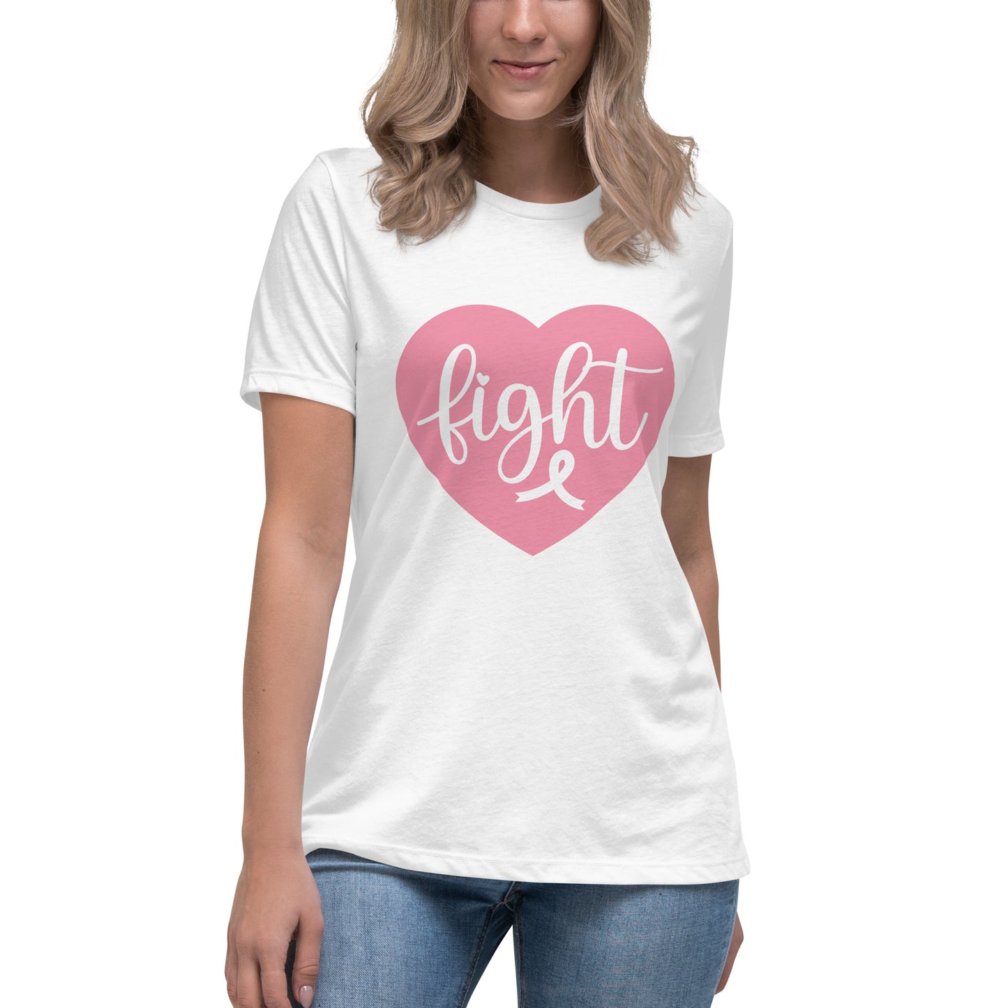 Fight Cancer Women's Relaxed T-Shirt Tee Tshirt