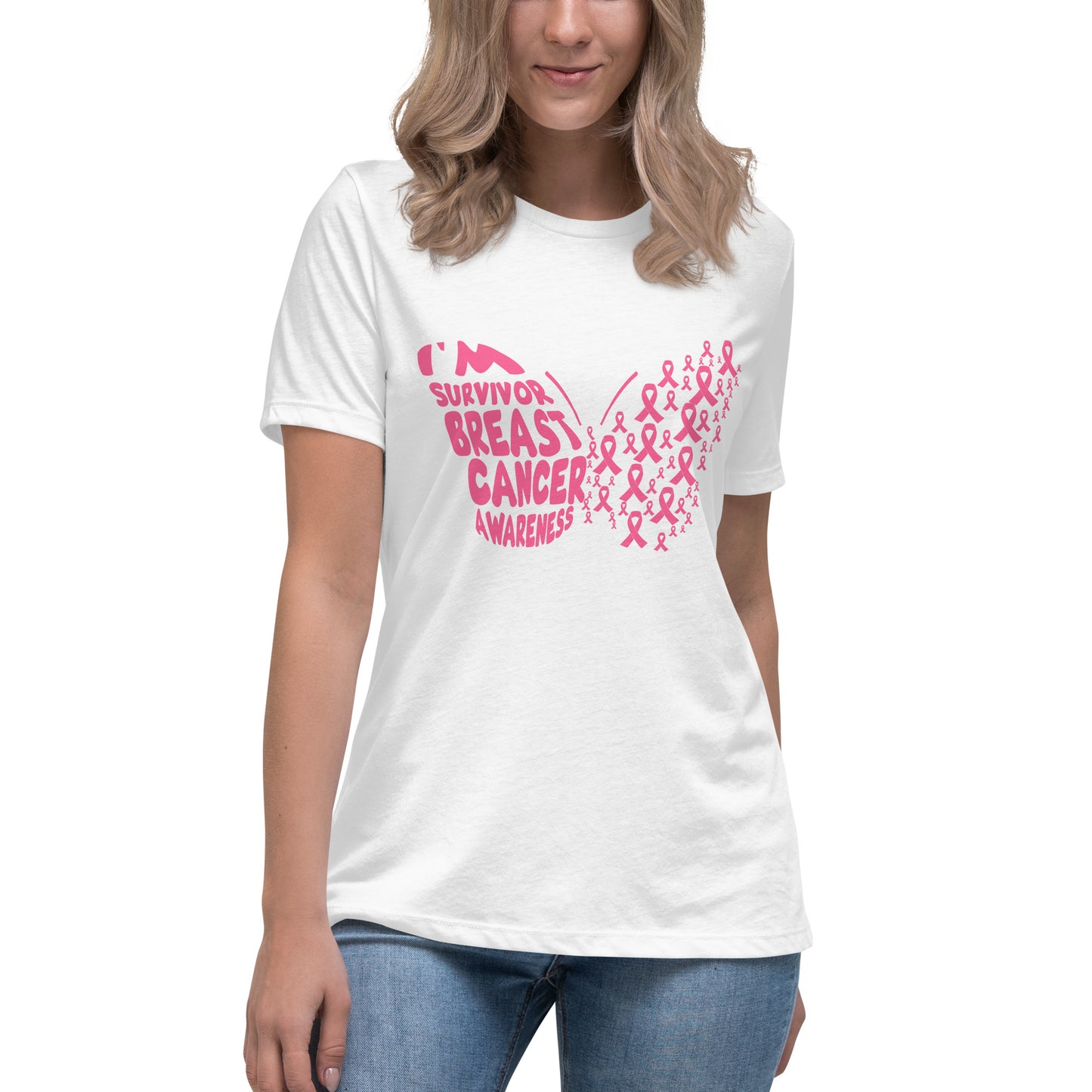 Breast Cancer Survivor Butterfly Women's Tshirt