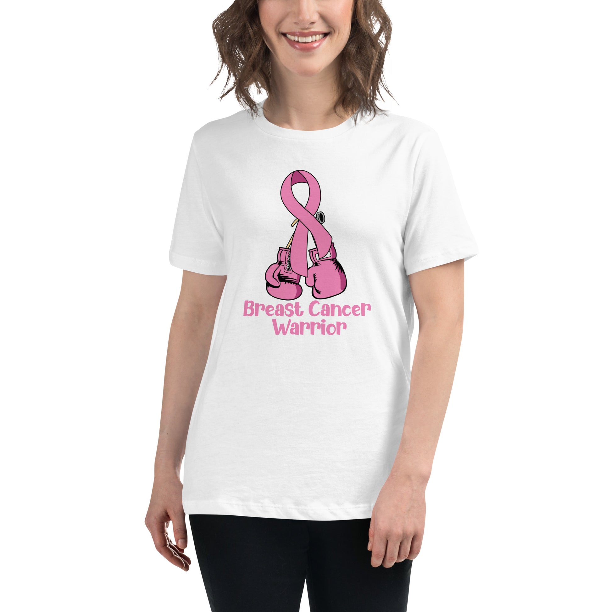 Breast Cancer Warrior Women's Relaxed Tshirt