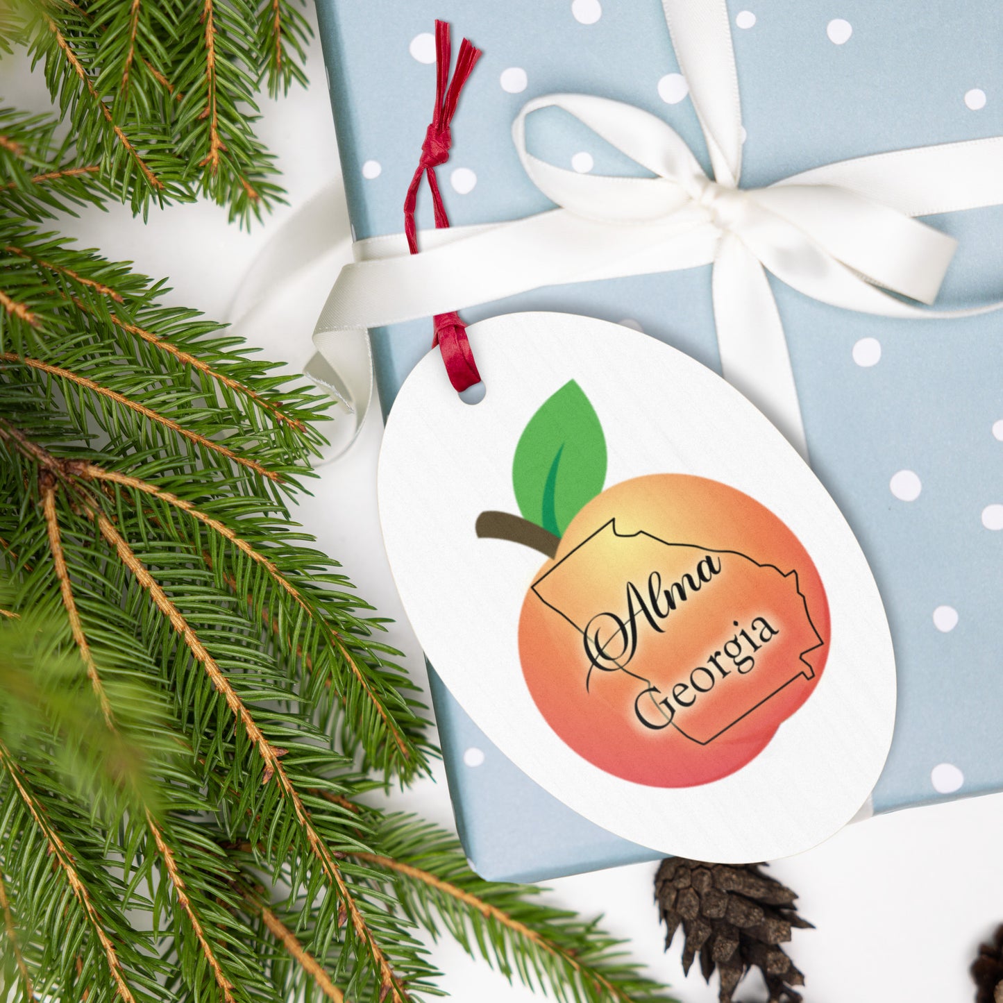 Alma Georgia Wooden ornaments