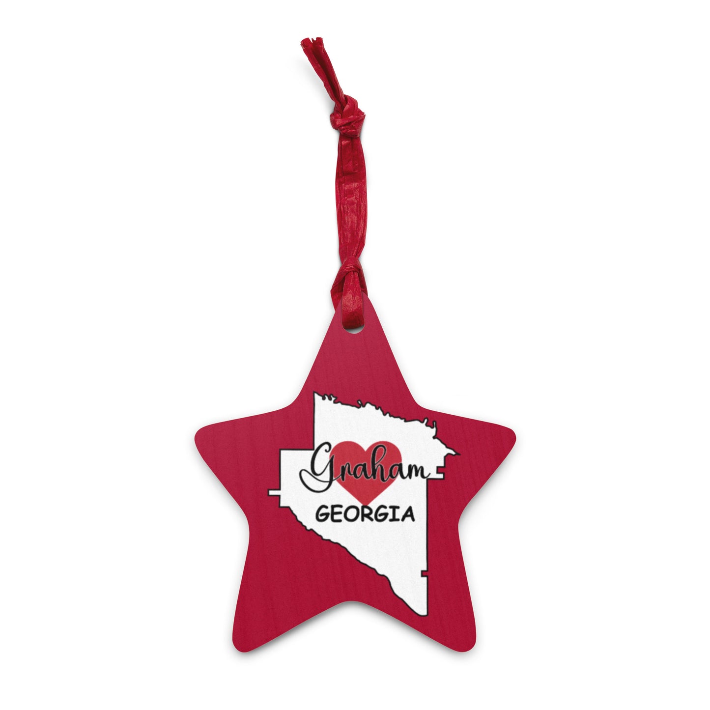 Graham Georgia Star Wooden ornaments