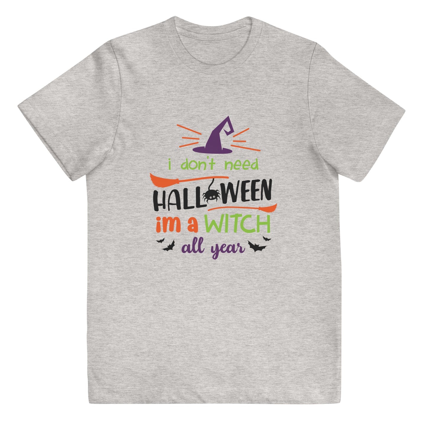 I'm a Witch All Year Youth jersey t-shirt