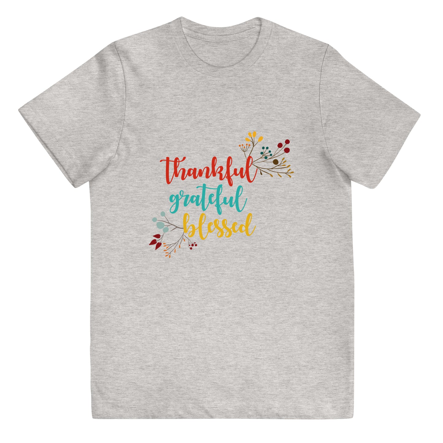 Thankful Grateful Blessed Youth jersey t-shirt