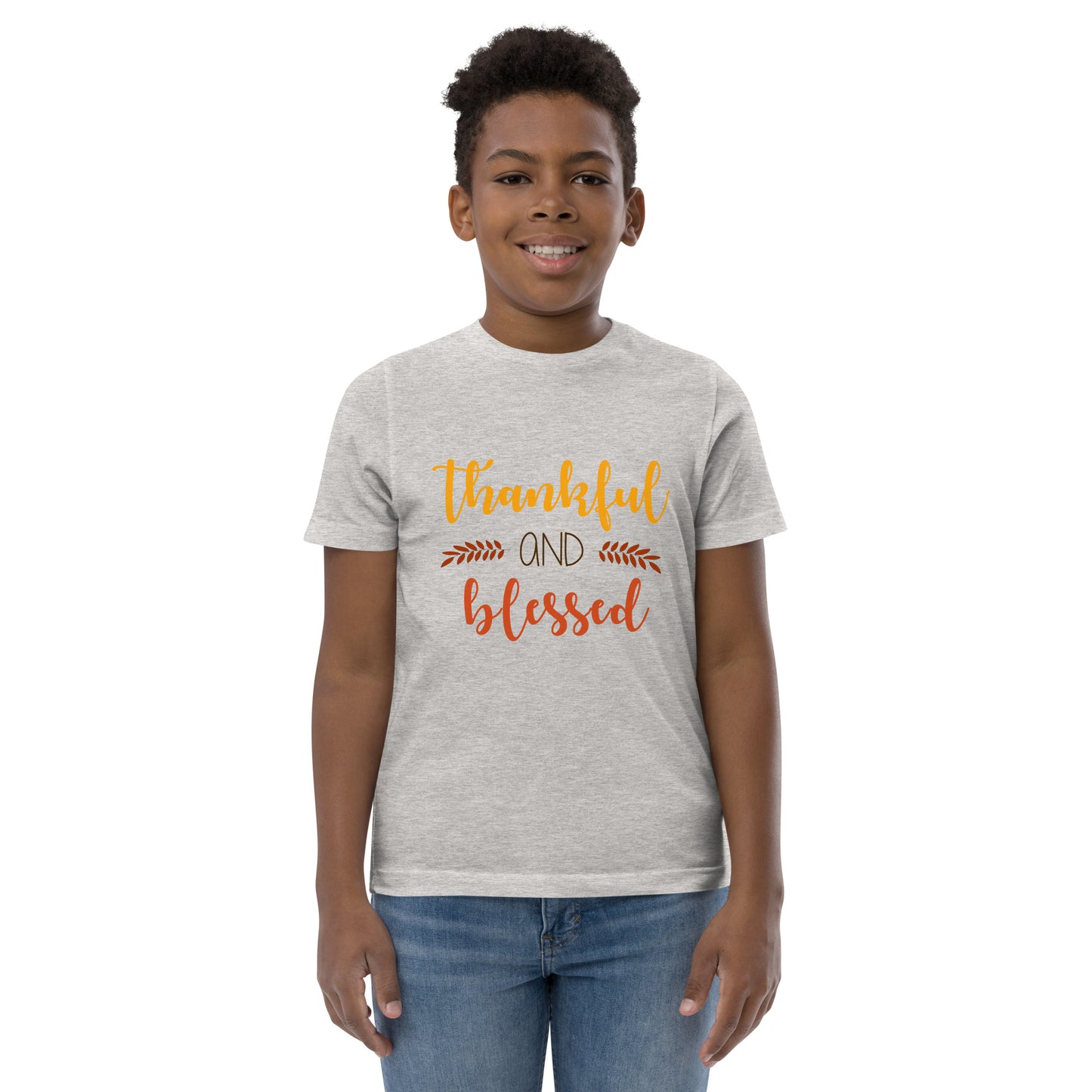 Thankful and Blessed Youth jersey t-shirt
