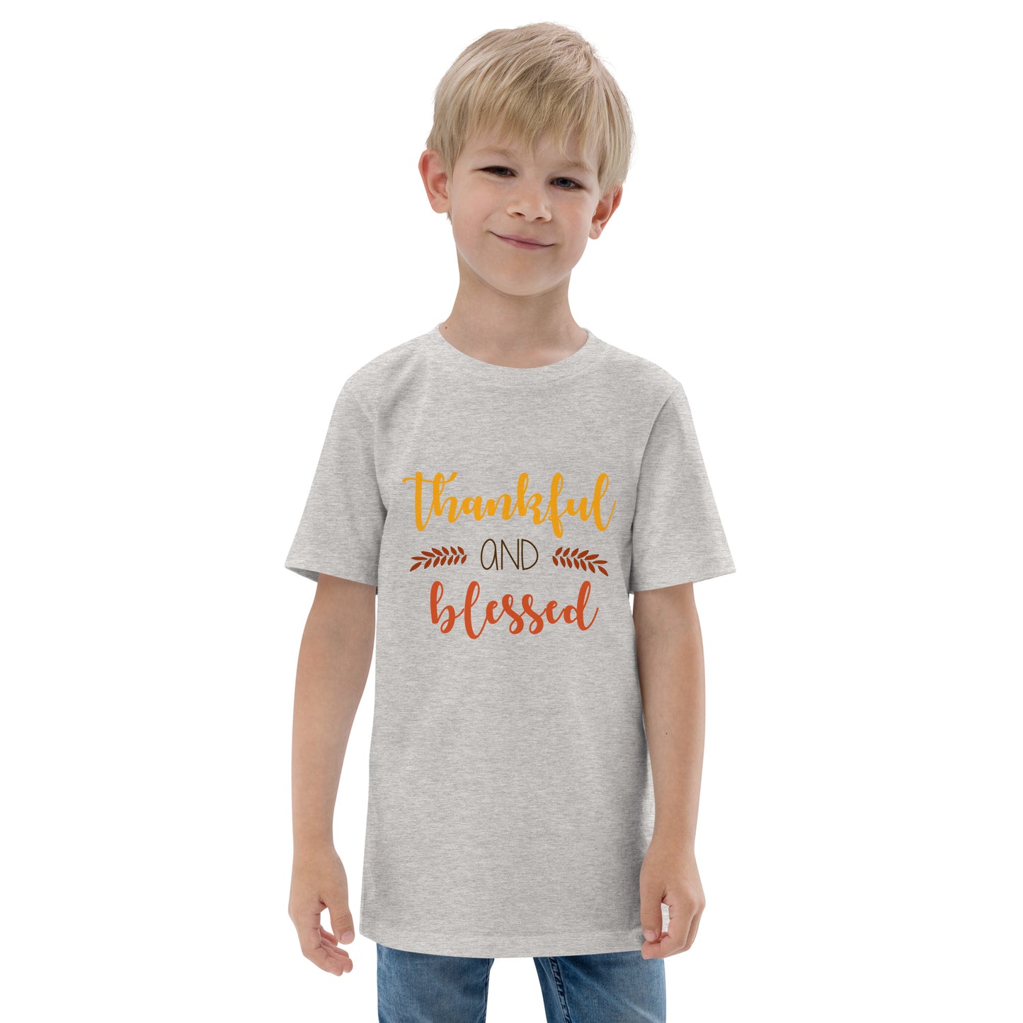 Thankful and Blessed Youth jersey t-shirt