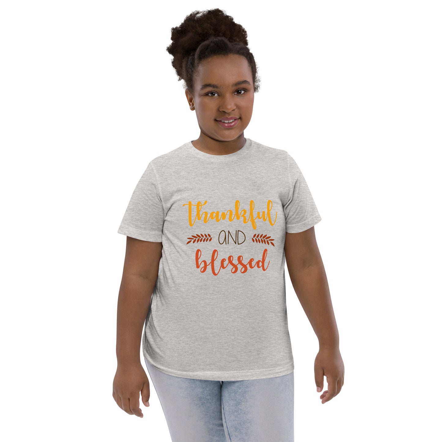 Thankful and Blessed Youth jersey t-shirt