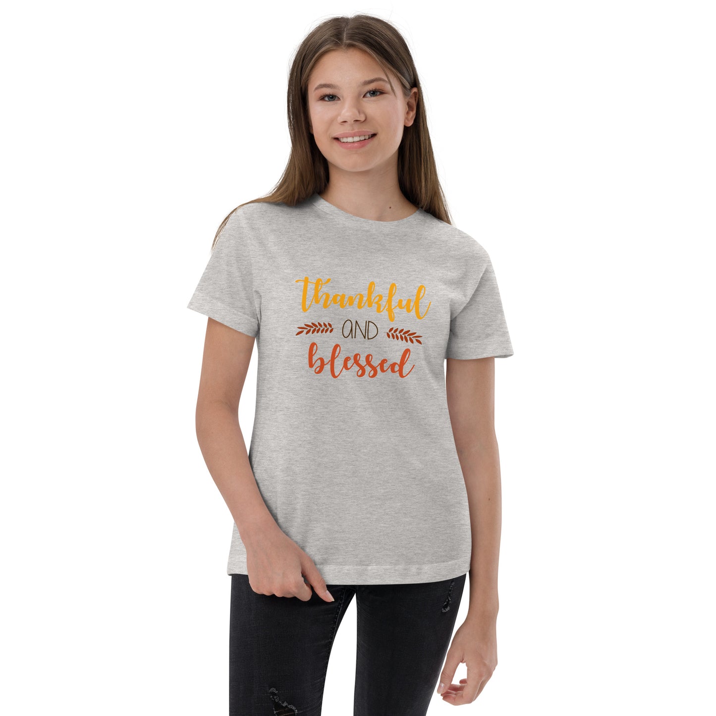 Thankful and Blessed Youth jersey t-shirt