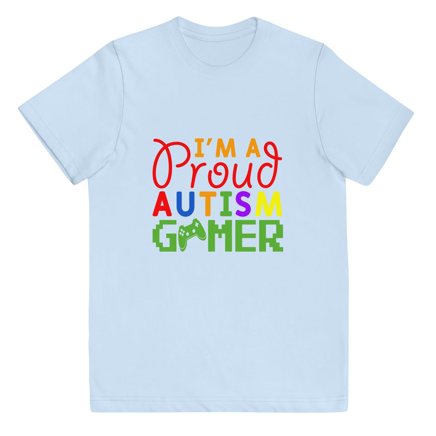 I'm a Proud Autism Gamer Youth jersey t-shirt