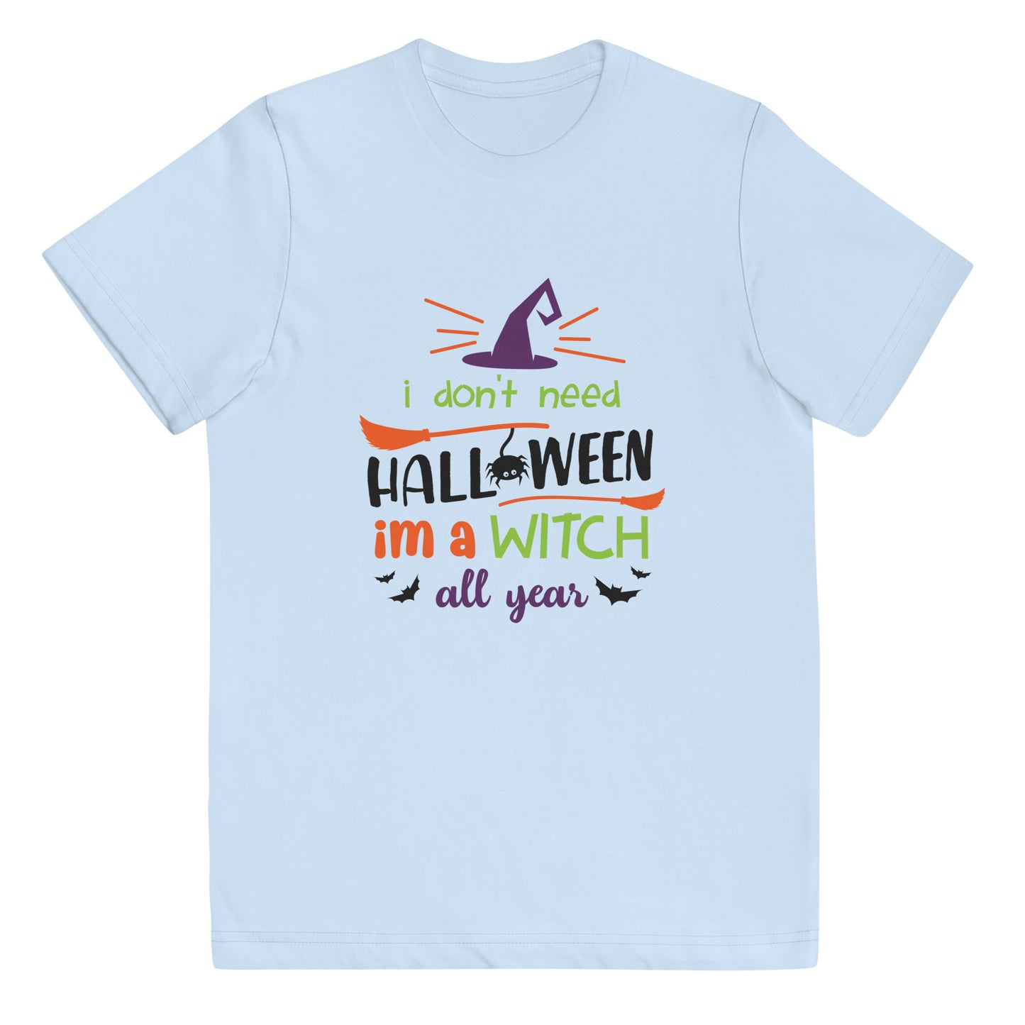 I'm a Witch All Year Youth jersey t-shirt
