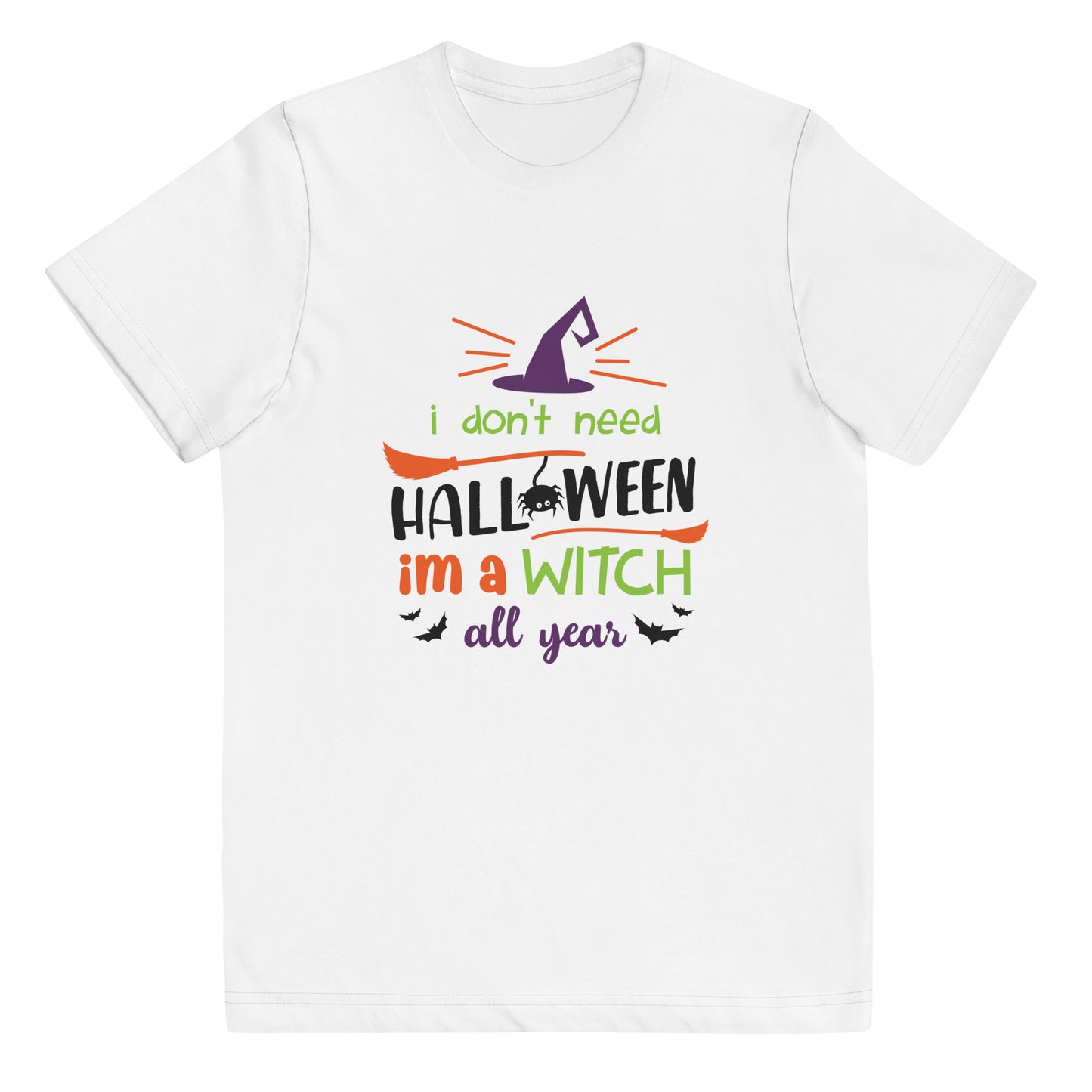 I'm a Witch All Year Youth jersey t-shirt