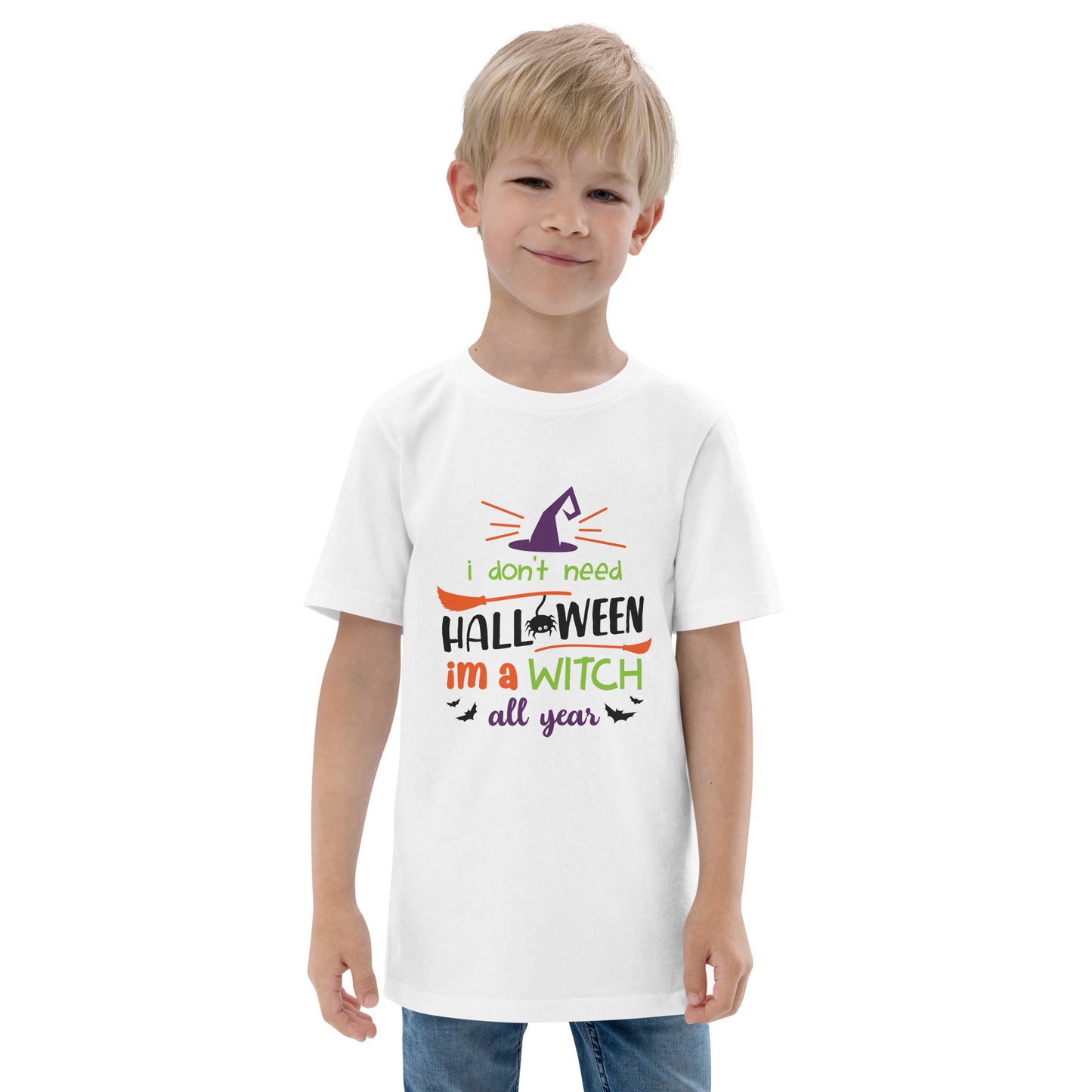 I'm a Witch All Year Youth jersey t-shirt