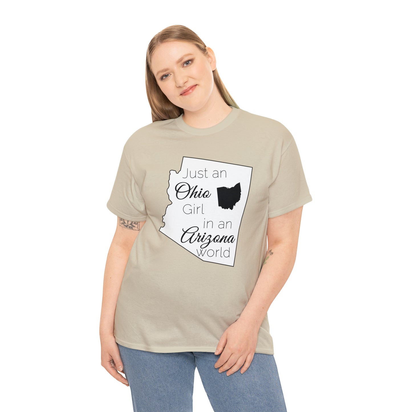 Just an Ohio Girl in an Arizona World Unisex Heavy Cotton Tee