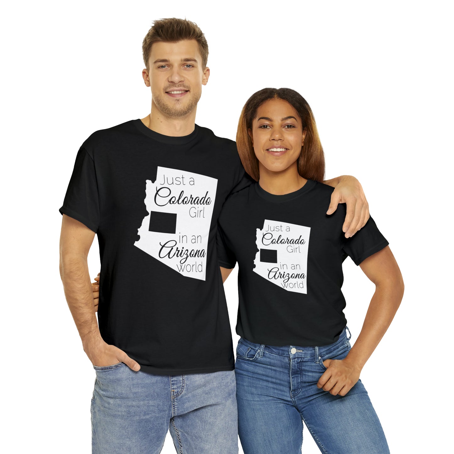 Just a Colorado Girl in an Arizona World Unisex Heavy Cotton Tee