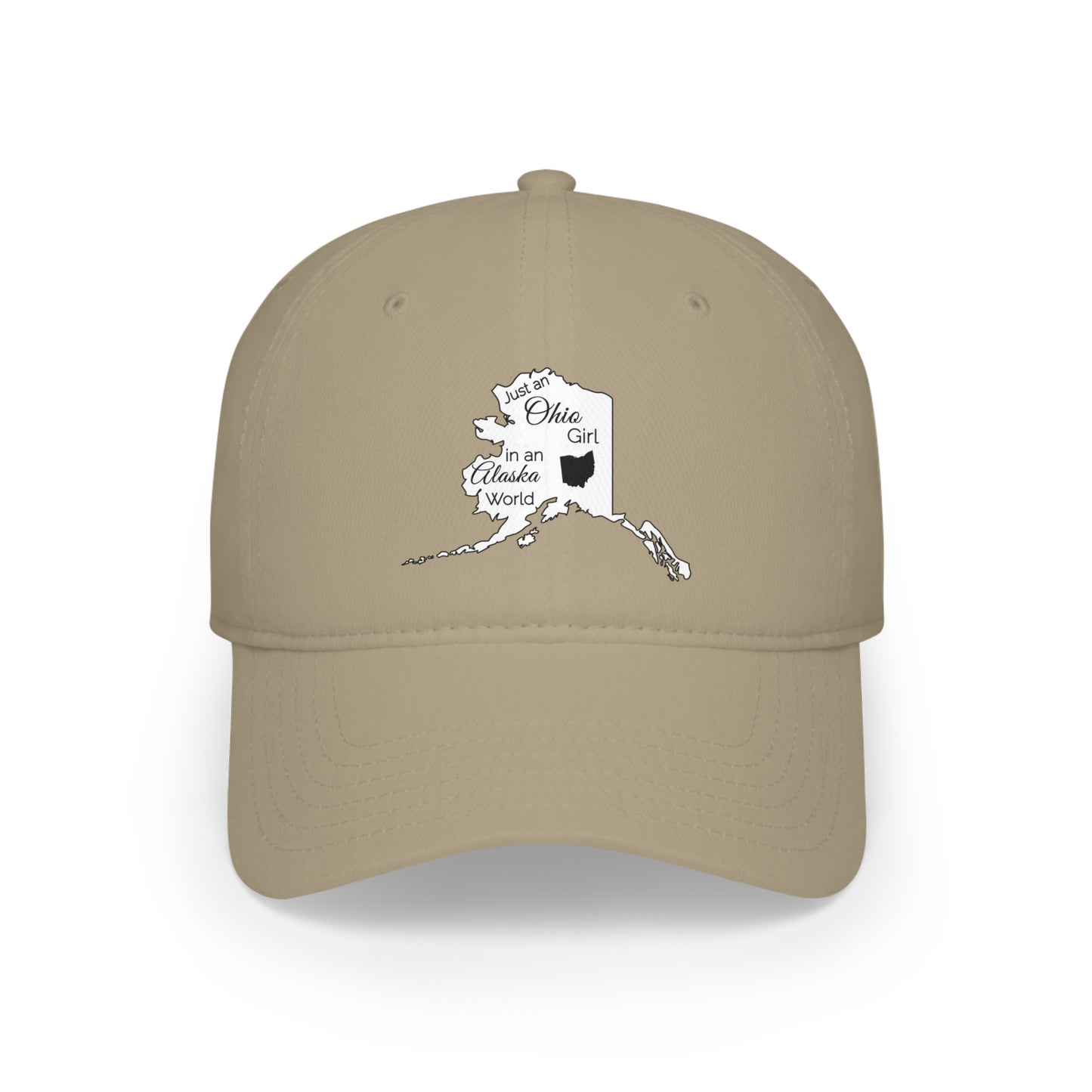 Just an Ohio Girl in an Alaska World Low Profile Baseball Cap