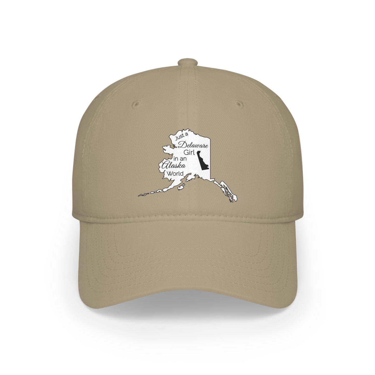 Just a Delaware Girl in an Alaska World Low Profile Baseball Cap