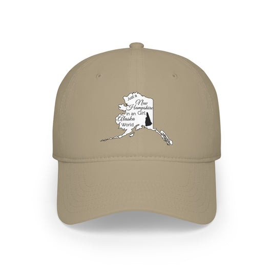 Just a New Hampshire Girl in an Alaska World Low Profile Baseball Cap